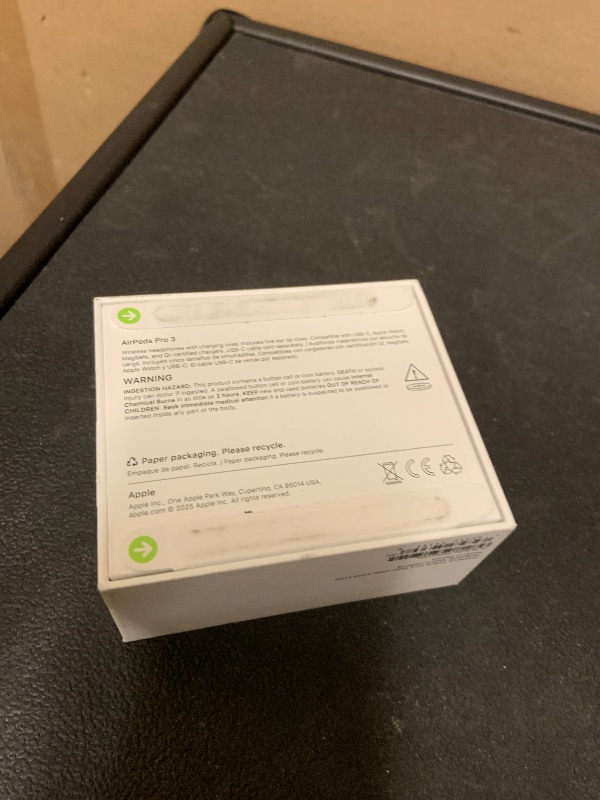 Photo 1 of Apple AirPods Pro 3 Wireless Earbuds, Active Noise Cancellation, Live Translation, Heart Rate Sensing, Hearing Aid Feature, Bluetooth Headphones, Spatial Audio, High-Fidelity Sound, USB-C Charging