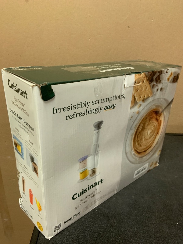 View 3 of Cuisinart Ice Cream Maker – Cuisinart FastFreeze 5-in-1 Ice Cream, Milkshakes, Slushies, Sorbets and Mix-Ins, Freeze Wand, Two 0.5-Pint Mixing Cups with Lids, Easy to Clean, ICE-FD10