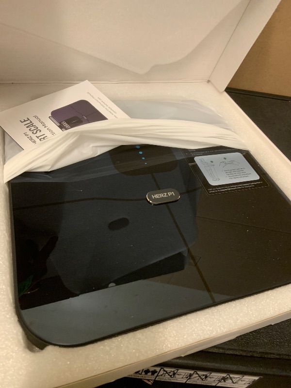Photo 1 of Herz P1 Smart Scale - 8-Electrode Body Composition Scale with Handle | BMI, Body Fat, Muscle Mass, Body Weight Dual-Frequency BIA for Precision Tracking App Tracks 56 Health & Fitness Metrics