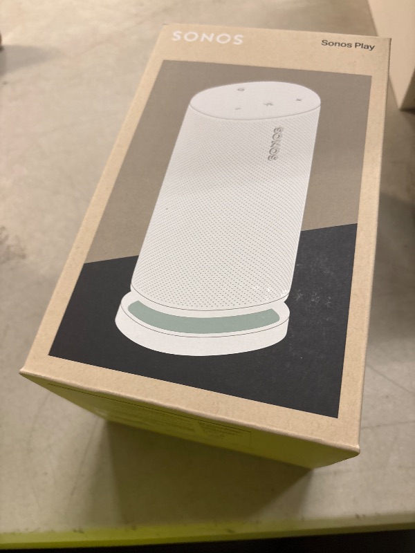 Photo 1 of Factory seal. Sonos Play - Portable Bluetooth Speaker with WiFi, Alexa, 24-Hour Battery Life, Charging Base - White