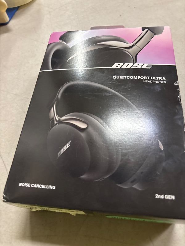Photo 1 of Bose QuietComfort Ultra Bluetooth Headphones (2nd Gen), Wireless Headphones with Spatial Audio, Over Ear Noise Cancelling with Mic, Up to 30 Hours of Play time, Black