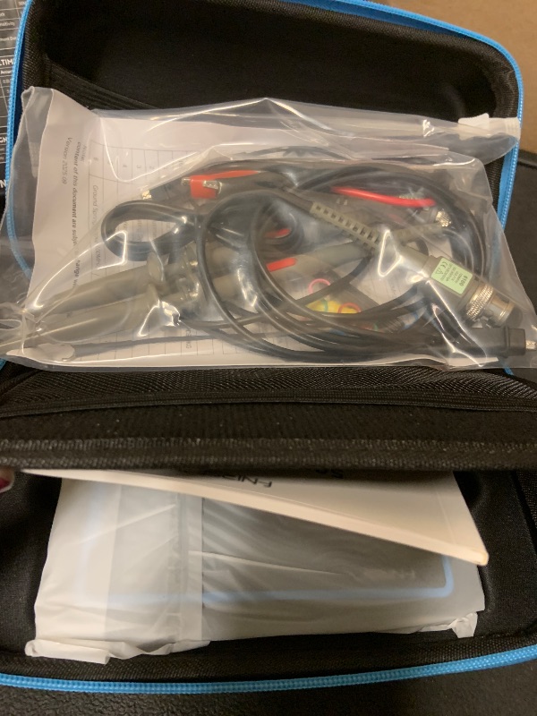 Photo 1 of FNIRSI 2C53P Handheld Tablet Oscilloscope Multimeter DDS Signal Generator 3 in 1, 2CH Automotive Oscilloscope Multimeters with 50Mhz Bandwidth, 19999 Counts, 250MS/s Sampling, 4.3 inch Touch Screen