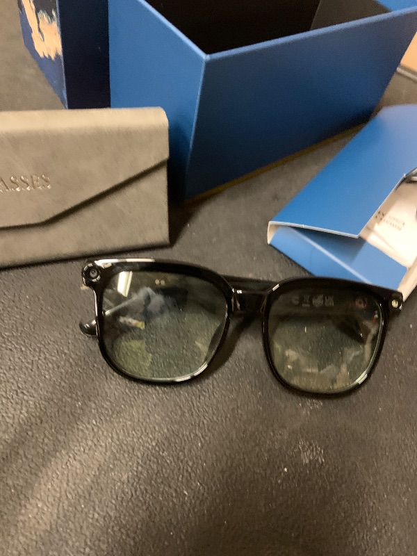 Photo 1 of EarlySincere 4K Camera Glasses with ChatGPT AI, Polarized Lenses + Extra Photochromic, EIS Anti-Shake Video Recording, Open Ear HiFi Audio, Ideal for Driving & Vlog