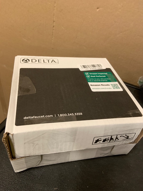 Photo 1 of Delta Nicoli 14 Series H2Okinetic Shower Faucet Set, Matte Black Shower Head and Handle Set, Valve Trim Kit, Matte Black 142749-BL (Shower Valve Included)