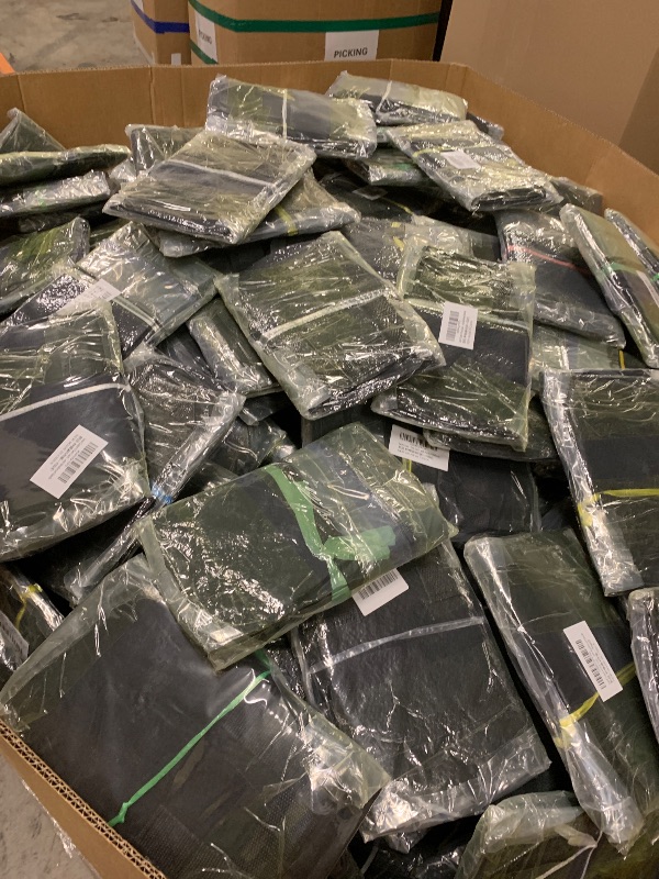 Photo 1 of WHOLE PALLET ‘ LAND GUARD 4-PACK FABRIC GROW BAGS 5 GALLON, THICKENED NONWOVEN GARDEN POTS, GROWING BAGS WITH HANDLES, BLACK SOLD AS IS** COSTUMER MUST LOAD IT SELF***
