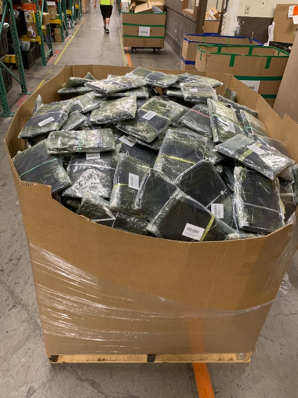 Photo 1 of WHOLE PALLET ‘ LAND GUARD 4-PACK FABRIC GROW BAGS 5 GALLON, THICKENED NONWOVEN GARDEN POTS, GROWING BAGS WITH HANDLES, BLACK SOLD AS IS** COSTUMER MUST LOAD IT SELF***