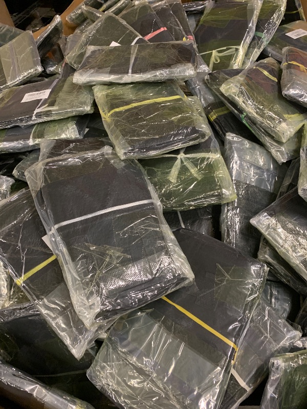 Photo 1 of WHOLE PALLET ‘ LAND GUARD 4-PACK FABRIC GROW BAGS 5 GALLON, THICKENED NONWOVEN GARDEN POTS, GROWING BAGS WITH HANDLES, BLACK SOLD AS IS** COSTUMER MUST LOAD IT SELF***