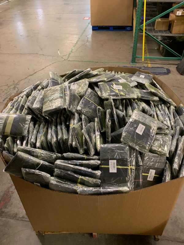 Photo 1 of WHOLE PALLET ‘ LAND GUARD 4-PACK FABRIC GROW BAGS 5 GALLON, THICKENED NONWOVEN GARDEN POTS, GROWING BAGS WITH HANDLES, BLACK SOLD AS IS** COSTUMER MUST LOAD IT SELF***
