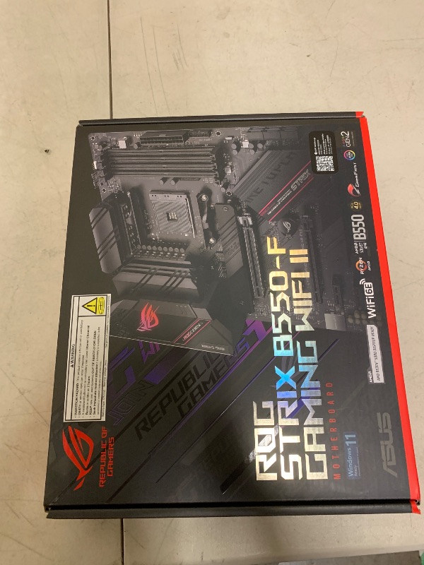 Photo 1 of ASUS ROG Strix B550-F Gaming WiFi II AMD Socket AM4 ATX DDR4 Motherboard