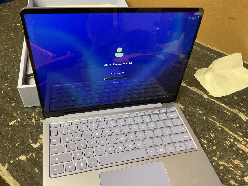 Photo 1 of LOCKED……………Microsoft Surface Laptop (2025), Windows 11 Copilot+ PC, 13" Touchscreen Display, Snapdragon X Plus (8 core), 16GB RAM, 512GB SSD Storage, Violet