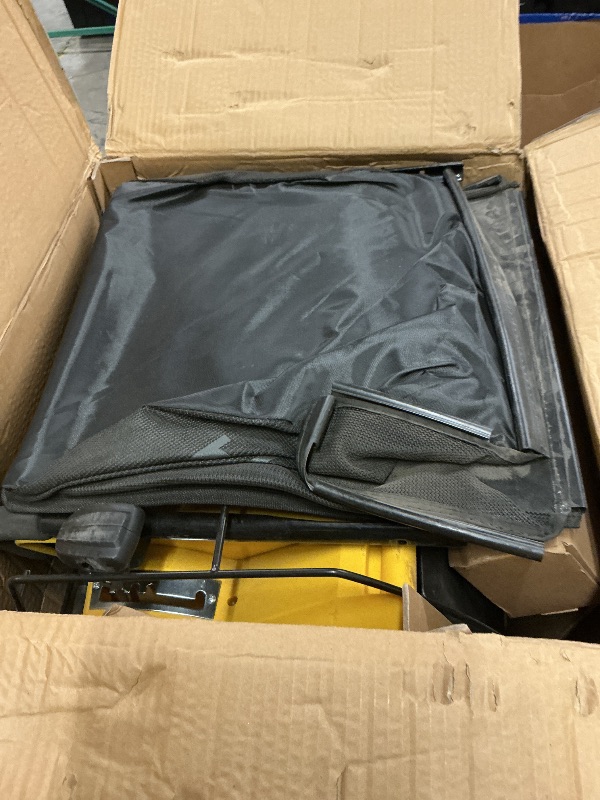 Photo 1 of Electric Artificial Turf Sweeper 16” Artificial Grass Sweeper Vacuum with 45L Collection Bag 5 Height Adjustment Foldable Turf Power Broom for Artificial Grass Cleaning