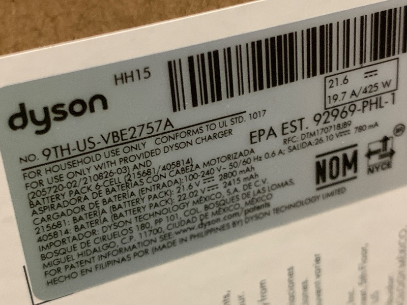 Photo 1 of Dyson Car+Boat Handheld Vacuum, Cordless and Lightweight, Cleans Hard Surfaces and Upholstery, 115AW, 2 Power Modes, Up to 50 Minutes²