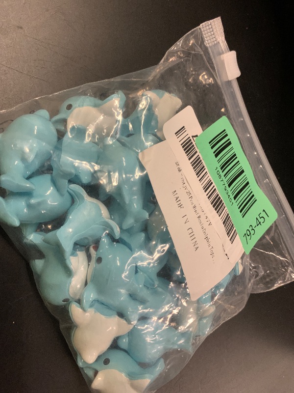 View 2 of cntjv 24 Pcs Mini Resin Dolphin Figurines Small Plastic Dolphins Toy
