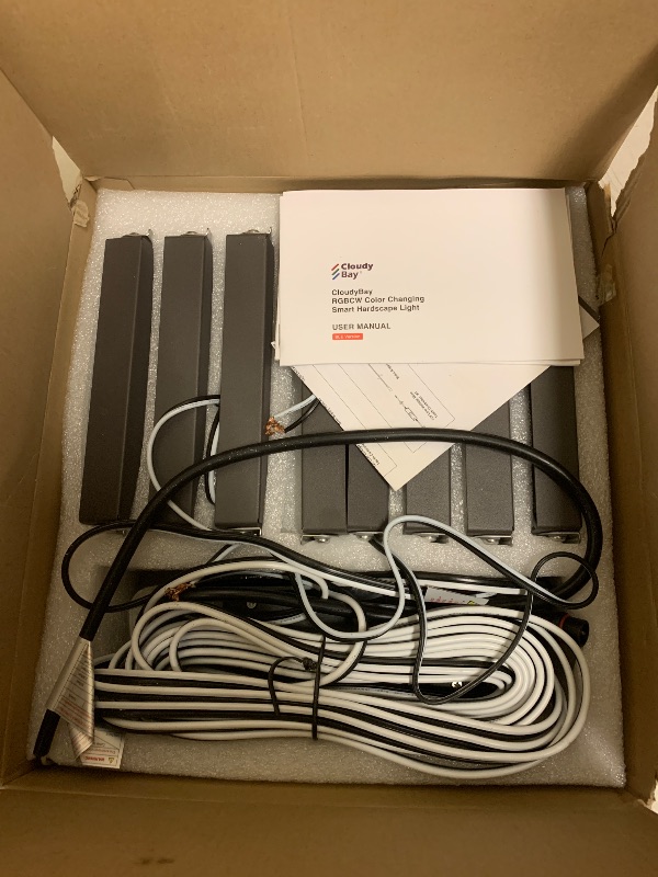 Photo 1 of CLOUDY BAY [8 Pack] Low Voltage 7 Inch Smart Hardscape Lighting,3.5W LED Paver Light,2700-6500K,1.5W RGB Color Changing,Compatible with Alexa & Google Assistant,Hub Included,Transformer Excluded