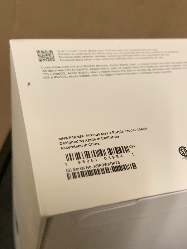 Photo 1 of Apple AirPods Max 2 Wireless Over-Ear Headphones, Active Noise Cancellation, Adaptive Audio, Personalized Spatial Audio, Live Translation, Bluetooth Headphones for iPhone – Purple