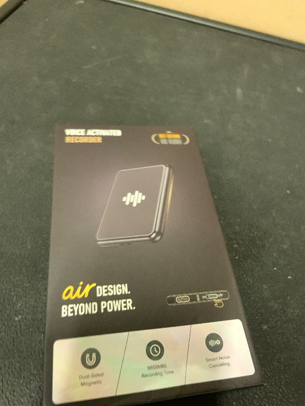 Photo 1 of 128G (9800 Hour) Voice Activated Recorder, Double-Sided Magnetic Audio Recorder with Playback, MP3 Form Voice Recorder with AI Noise Reduction, USB-C Listening Devices, 70H Continuous for Lectures
