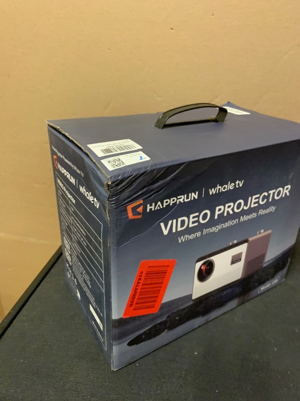 Photo 1 of 2000 ANSI Lumens Built-in Streaming App Full HD Smart Projector, HAPPRUN Native 1080P Movie Projector with Auto Focus, WiFi and Bluetooth, 300'' Large screen, Suitable for Home, Outdoor and Indoor