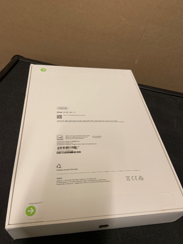 Photo 1 of Apple iPad 11-inch: A16 chip, 11-inch Model, Liquid Retina Display, 256GB, Wi-Fi 6, 12MP Front/12MP Back Camera, Touch ID, All-Day Battery Life — Silver