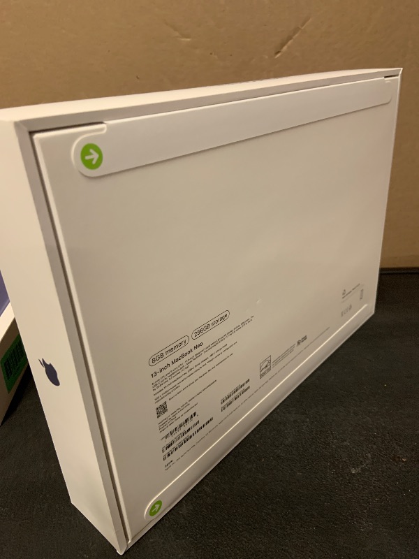 Photo 1 of Apple 2026 MacBook Neo 13-inch Laptop with A18 Pro chip: Built for AI and Apple Intelligence, Liquid Retina Display, 8GB Unified Memory, 256GB SSD Storage, 1080p FaceTime HD Camera; Indigo