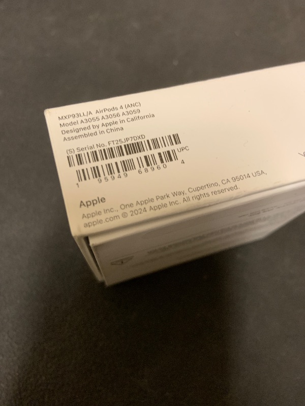 Photo 1 of Apple AirPods 4 Wireless Earbuds, Bluetooth Headphones, with Active Noise Cancellation, Adaptive, Transparency Mode, Personalized Spatial Audio, USB-C Charging Case, Wireless Charging, H2 Chip