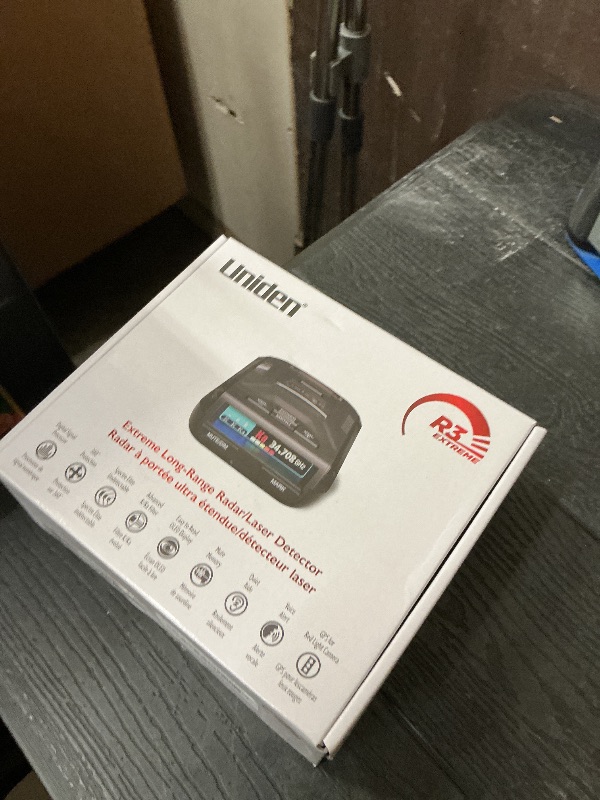 Photo 1 of Uniden R3 EXTREME LONG RANGE Laser/Radar Detector, Record Shattering Performance, Built-in GPS w/ Mute Memory, Voice Alerts, Red Light & Speed Camera Alerts, Multi-Color OLED Display , Black