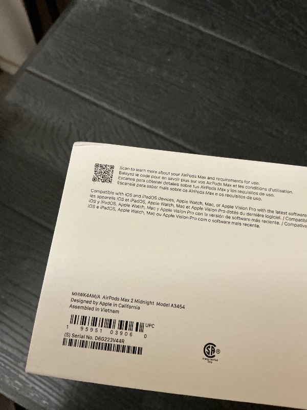 Photo 1 of Apple AirPods Max 2 Wireless Over-Ear Headphones, Active Noise Cancellation, Adaptive Audio, Personalized Spatial Audio, Live Translation, Bluetooth Headphones for iPhone – Midnight