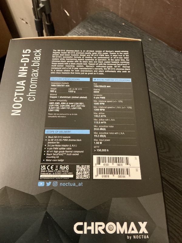Photo 1 of Noctua Processor Cooler 15 Cm, W128290800