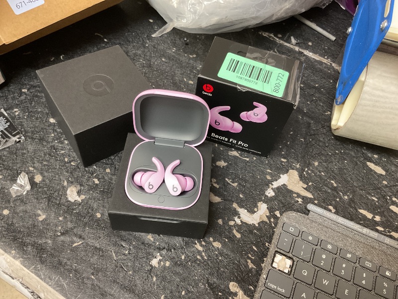 Photo 1 of Beats Fit Pro (1st Gen) - True Wireless Noise Cancelling Earbuds - Active Noise Cancelling - Sweat Resistant Earphones, Compatible with Apple & Android, Class 1 Bluetooth® - Stone Purple