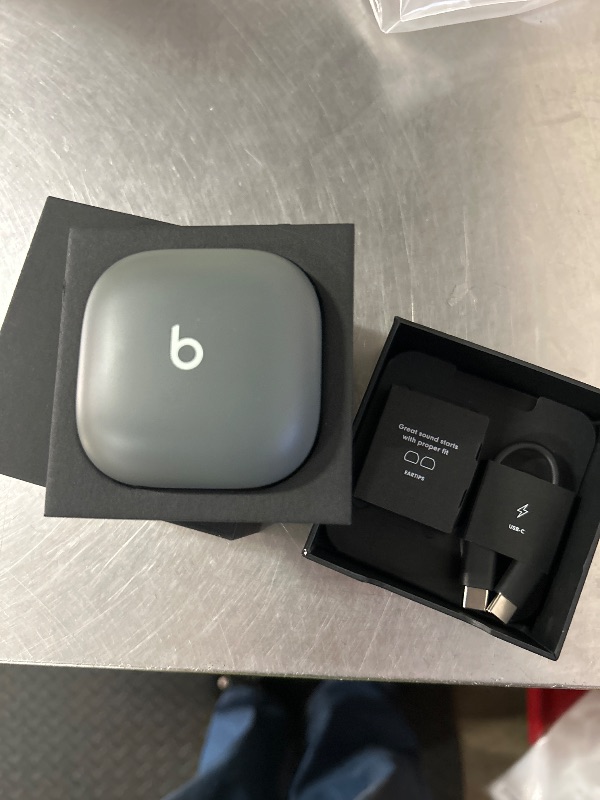 View 4 of Beats Fit Pro (1st Gen) - True Wireless Noise Cancelling Earbuds - Active Noise Cancelling - Sweat Resistant Earphones, Compatible with Apple & Android, Class 1 Bluetooth® - Sage Gray