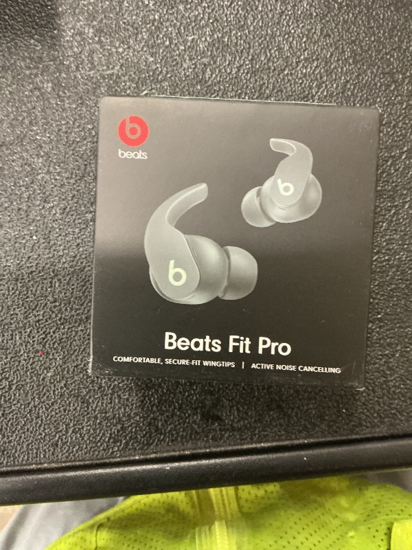 Photo 1 of Beats Fit Pro (1st Gen) - True Wireless Noise Cancelling Earbuds - Active Noise Cancelling - Sweat Resistant Earphones, Compatible with Apple & Android, Class 1 Bluetooth® - Sage Gray