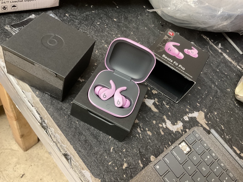 View 4 of Beats Fit Pro (1st Gen) - True Wireless Noise Cancelling Earbuds - Active Noise Cancelling - Sweat Resistant Earphones, Compatible with Apple & Android, Class 1 Bluetooth® - Stone Purple