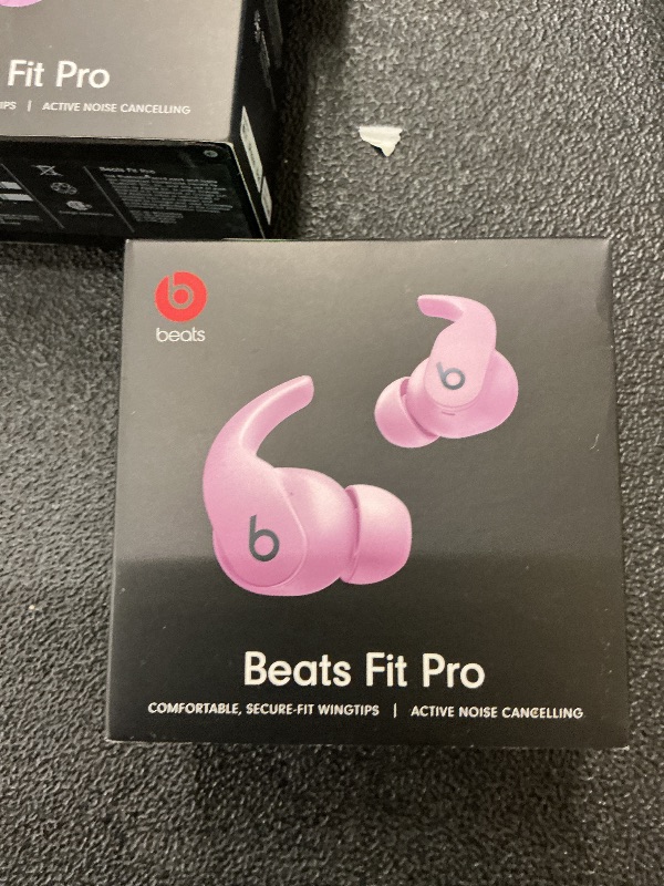 View 2 of Beats Fit Pro (1st Gen) - True Wireless Noise Cancelling Earbuds - Active Noise Cancelling - Sweat Resistant Earphones, Compatible with Apple & Android, Class 1 Bluetooth® - Stone Purple