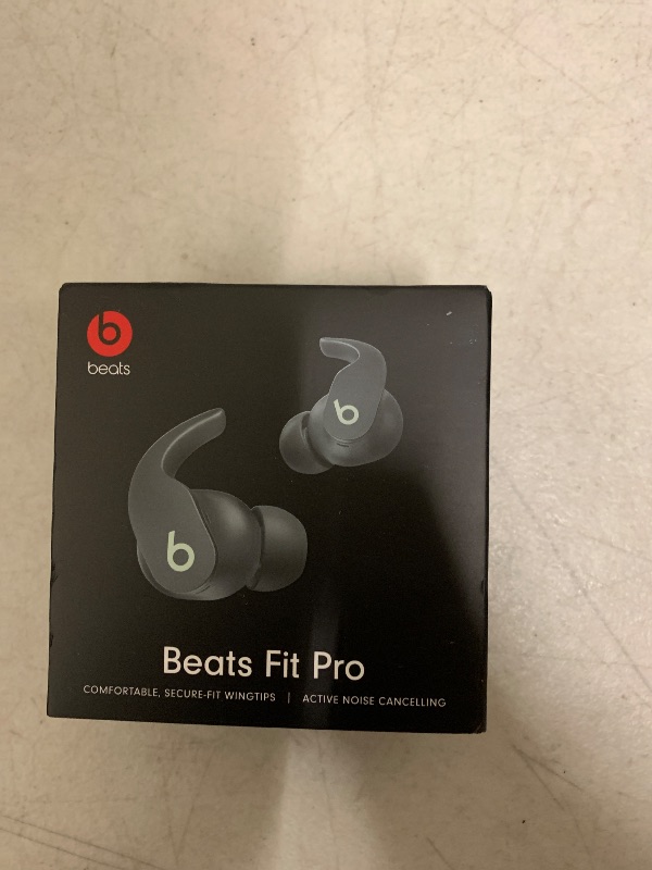 View 2 of Beats Fit Pro (1st Gen) - True Wireless Noise Cancelling Earbuds - Active Noise Cancelling - Sweat Resistant Earphones, Compatible with Apple & Android, Class 1 Bluetooth® - Sage Gray