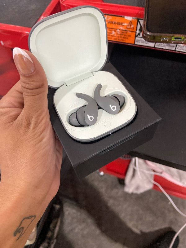 View 4 of Beats Fit Pro (1st Gen) - True Wireless Noise Cancelling Earbuds - Active Noise Cancelling - Sweat Resistant Earphones, Compatible with Apple & Android, Class 1 Bluetooth® - Sage Gray