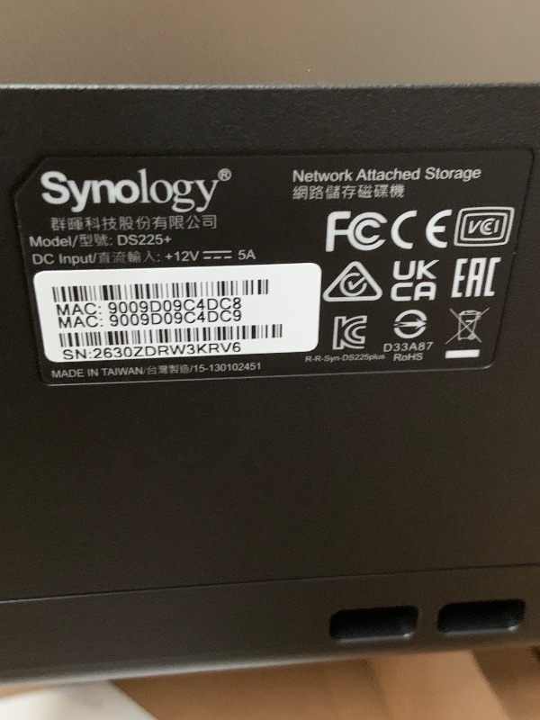 Photo 1 of Synology DS225+ Private Cloud Media Server - Stream, Back Up Photos & Share Files, Intel CPU for Hardware Transcoding (2-Bay Diskless NAS)