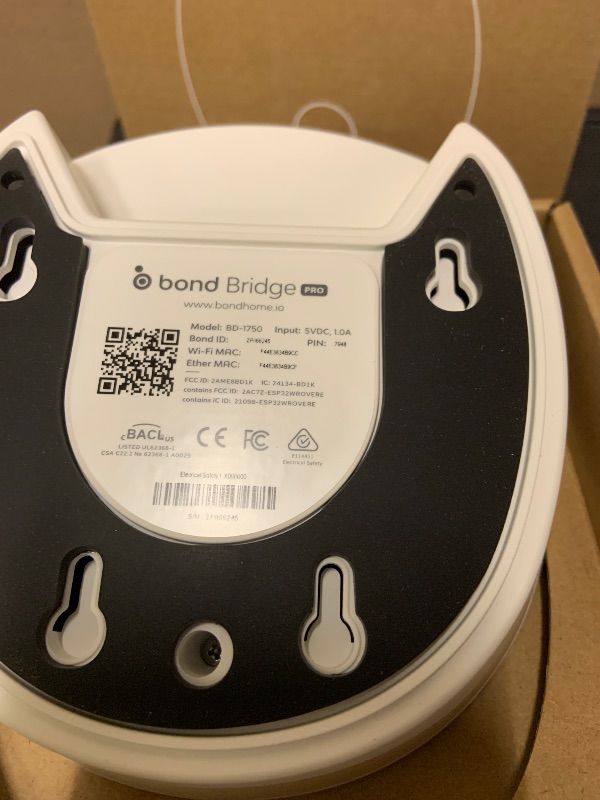 Photo 1 of BOND BRIDGE PRO | Add Wi-Fi to Motorized Shades | Ceiling Fans and Fireplaces| Ethernet port & PoE | Compatible with Alexa, Google Home and App