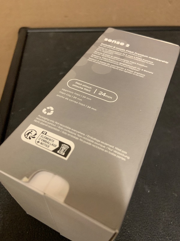 Photo 1 of Fitbit Sense 2 Advanced Health and Fitness Smartwatch with Stress and Sleep Tools - 3-Month Google Health Premium Membership Included - ECG App, SpO2, 24/7 Heart Rate, and GPS - Shadow Grey/Graphite