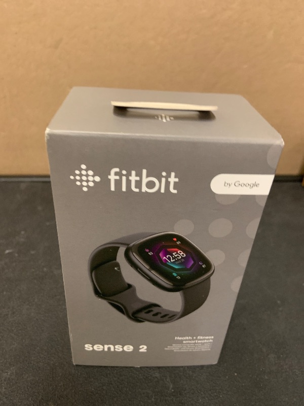 Photo 1 of Fitbit Sense 2 Advanced Health and Fitness Smartwatch with Stress and Sleep Tools - 3-Month Google Health Premium Membership Included - ECG App, SpO2, 24/7 Heart Rate, and GPS - Shadow Grey/Graphite