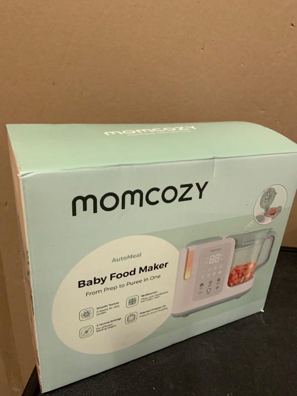 Photo 1 of Momcozy AutoMeal Baby Food Maker – One-Step Auto Steam & Blend Food Processor, 15oz Large Cup & 6-Blade Design, Self-Cleaning, Auto 3-Stage Texture Settings for Effortless Homemade Baby Puree