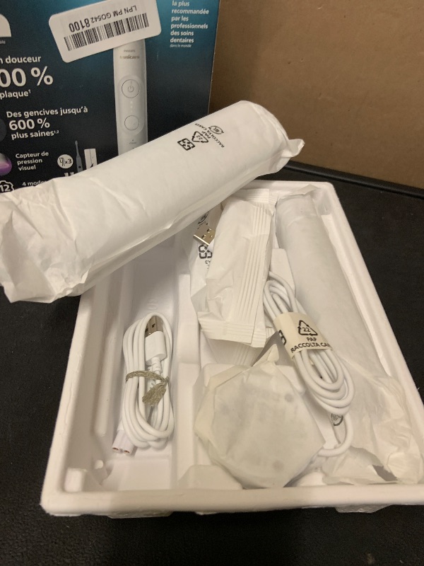 Photo 1 of Philips Sonicare 7300 Series Electric Toothbrush - Next-Generation Sonicare Technology, Pressure Sensor, 12 Brushing Settings, SmarTimer, BrushPacer, 21-Day Runtime, Travel Case, White, HX7420/07