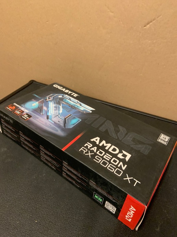 Photo 1 of GIGABYTE Radeon RX 9060 XT Gaming OC 16G Graphics Card, PCIe 5.0, 16GB GDDR6, GV-R9060XTGAMING OC-16GD Video Card
