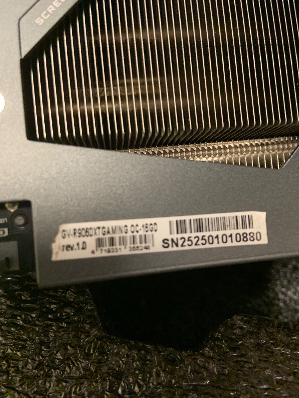 Photo 1 of GIGABYTE Radeon RX 9060 XT Gaming OC 16G Graphics Card, PCIe 5.0, 16GB GDDR6, GV-R9060XTGAMING OC-16GD Video Card