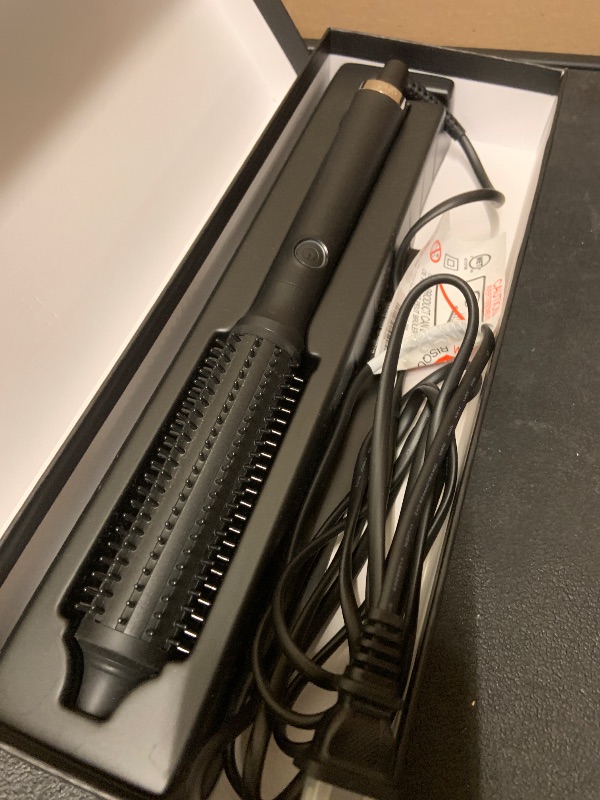 Photo 1 of ghd Rise Volumizing Hot Hair Brush - Professional 1.25” Hot Brush for Dry Hair with Maximum Root Lift, 2x Volume, 365ºF Safe Styling Temperature Technology and Auto Sleep Mode - Black