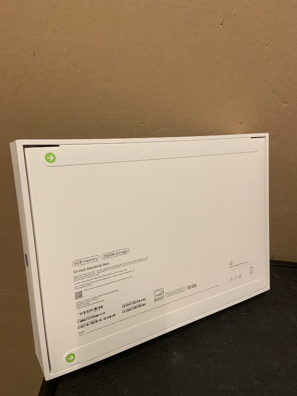 Photo 1 of Apple 2026 MacBook Neo 13-inch Laptop with A18 Pro chip: Built for AI and Apple Intelligence, Liquid Retina Display, 8GB Unified Memory, 256GB SSD Storage, 1080p FaceTime HD Camera; Indigo