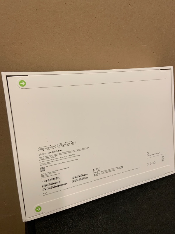 Photo 1 of Apple 2026 MacBook Neo 13-inch Laptop with A18 Pro chip: Built for AI and Apple Intelligence, Liquid Retina Display, 8GB Unified Memory, 256GB SSD Storage, 1080p FaceTime HD Camera; Indigo