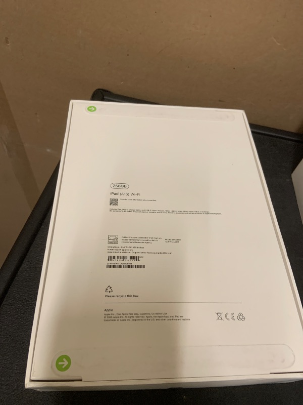 Photo 1 of Apple iPad 11-inch: A16 chip, 11-inch Model, Liquid Retina Display, 256GB, Wi-Fi 6, 12MP Front/12MP Back Camera, Touch ID, All-Day Battery Life — Silver
