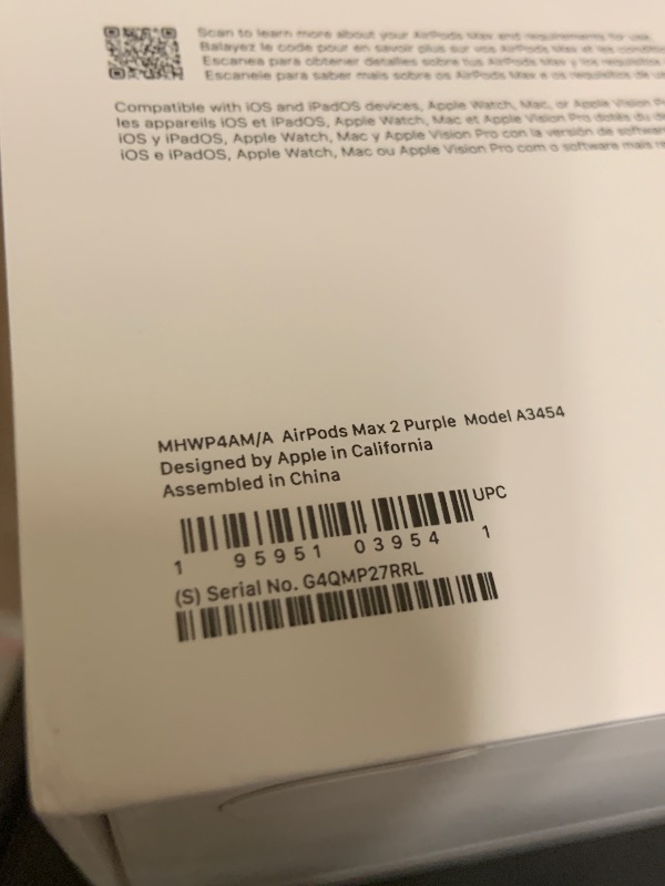Photo 1 of Apple AirPods Max 2 Wireless Over-Ear Headphones, Active Noise Cancellation, Adaptive Audio, Personalized Spatial Audio, Live Translation, Bluetooth Headphones for iPhone – Purple