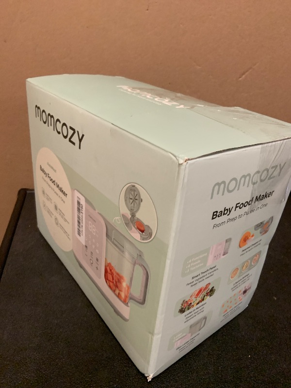 View 3 of Momcozy AutoMeal Baby Food Maker – One-Step Auto Steam & Blend Food Processor, 15oz Large Cup & 6-Blade Design, Self-Cleaning, Auto 3-Stage Texture Settings for Effortless Homemade Baby Puree