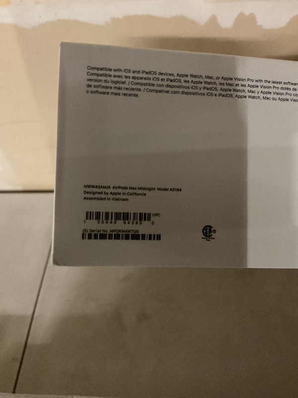 Photo 1 of Apple AirPods Max Wireless Over-Ear Headphones, Pro-Level Active Noise Cancellation, Transparency Mode, Personalized Spatial Audio, USB-C Charging, Bluetooth Headphones for iPhone - Midnight