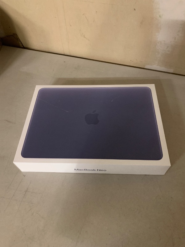 Photo 1 of Apple 2026 MacBook Neo 13-inch Laptop with A18 Pro chip: Built for AI and Apple Intelligence, Liquid Retina Display, 8GB Unified Memory, 512GB SSD Storage, 1080p FaceTime HD Camera, Touch ID; Indigo